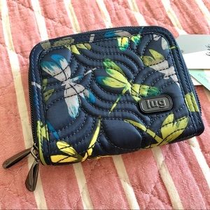 lug Dragonfly Print Splits Compact Wallet